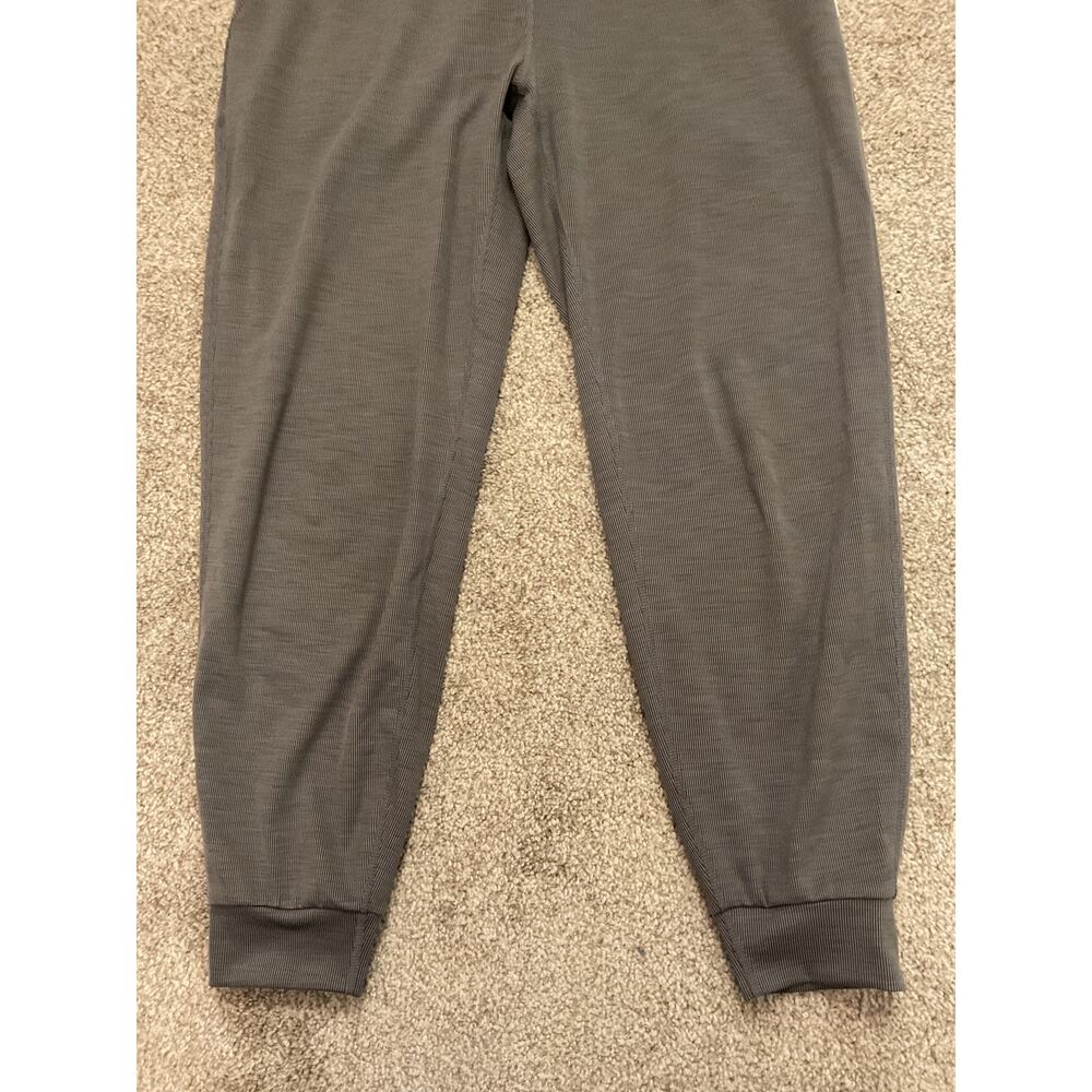 Vuori Lux Rib Performance Jogger Gray Ribbed Athleisure Lounge Pants, Size S - Picture 6 of 10